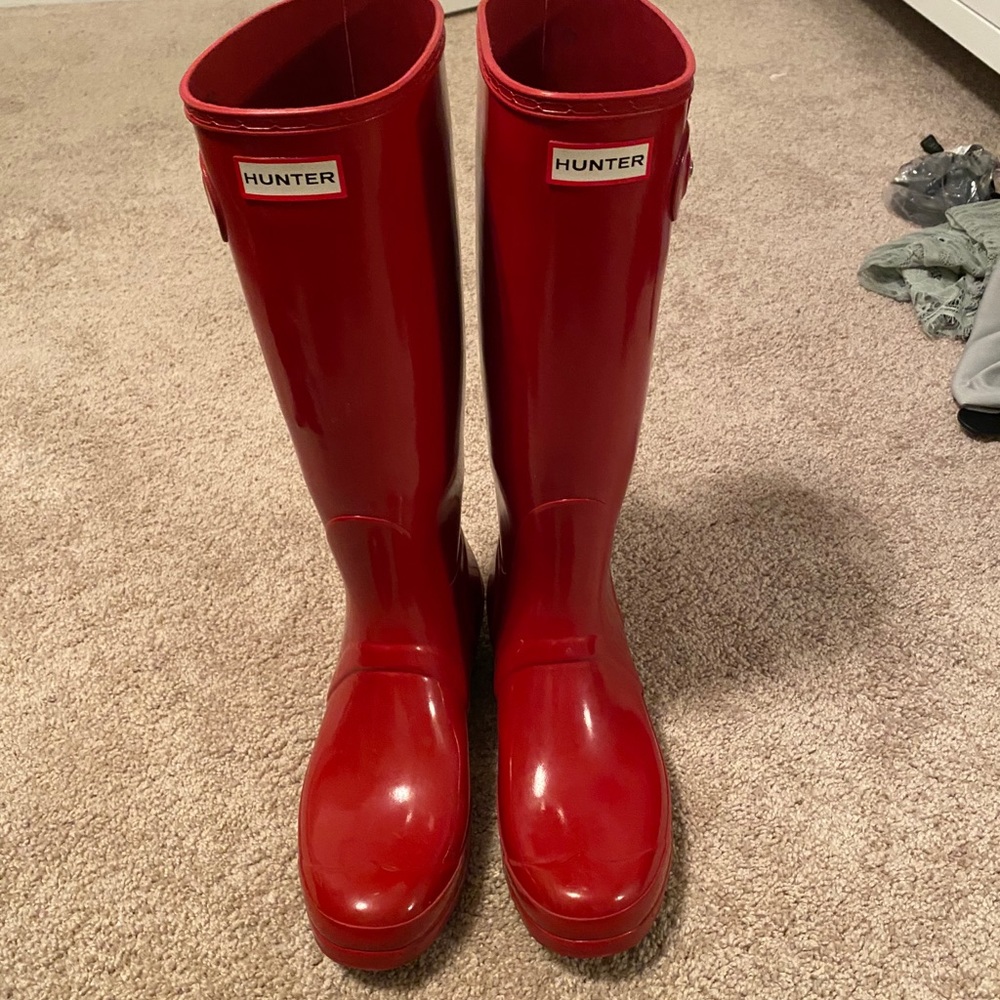 Original high gloss red hunter boots
